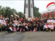 Kibarkan Merah Putih di Tugu Kujang, IPSI Kota Bogor Hadirkan Presiden Pencak Silat Dunia