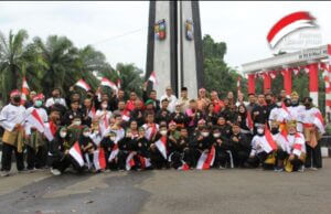 Kibarkan Merah Putih di Tugu Kujang, IPSI Kota Bogor Hadirkan Presiden Pencak Silat Dunia
