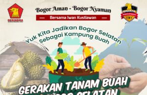 Program Aksi Tanam Buah Bogor Selatan, Iwan Kustiawan : Hijau Kotanya, Segar Udaranya dan Nikmati Hasilnya