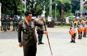 Dandim 0606 Kota Bogor Jadi Mayoret Marching Band Peringatan Hari Pahlawan ke 77