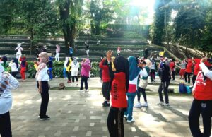 Taman Ekspresi Sempur, Jadi Arena Favorit Bagi Komunitas Senam
