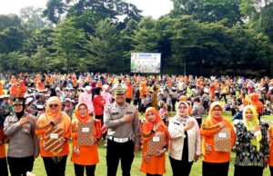 Ribuan Anak Cilik Berseragam Polisi Meriahkan Gebyar PSA 2022