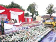 22 Ribu Botol Minol Dimusnahkan, SB Apresiasi Kinerja Aparat Penegak Hukum