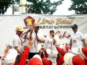Hadir di Senam Sehat, Endang Setyawati Thohari Sampaikan Pesan Ketum Gerindra