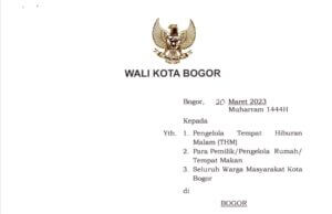 THM Wajib Tutup, Sahur On The Road Dilarang Selama Ramadan di Kota Bogor