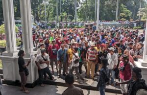 Ratusan Sopir Angkot se-Bogor Gerudug Balaikota Bogor, Tagih Janji Walikota