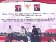 Resmikan Rumah Kaca Anggrek Soedjana Kassan KRB, Megawati : Kebun Raya Bogor Punya Banyak Kenangan yang Indah