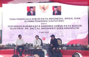 Resmikan Rumah Kaca Anggrek Soedjana Kassan KRB, Megawati : Kebun Raya Bogor Punya Banyak Kenangan yang Indah