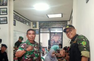 Kasubgar 0606/Bogor Bangga dan Dukung Kegiatan Donor Darah HIPAKAD Kota Bogor