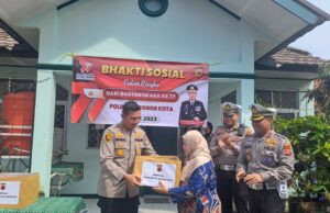 Peringati Hut Bhayangkara ke 77, Polresta Bogor Kota Laksanakan Bhakti Sosial di SDN Layungsari 1