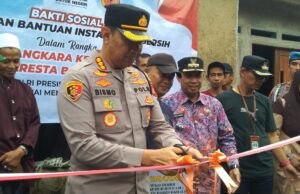 Warga Bojongkerta Gembira, Dapat Bantuan Instalasi Saluran Air Bersih dari Polresta Bogor Kota