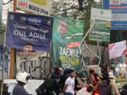 Waduh! Usai Demo Masa Aksi Tertibkan APK Partai di Kota Bogor