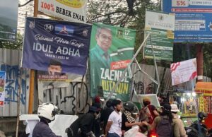 Waduh! Usai Demo Masa Aksi Tertibkan APK Partai di Kota Bogor
