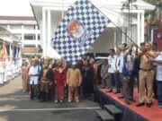 Kirab Pemilu 2024 Kota Bogor, Tampilkan Ragam Pakaian Adat Nusantara