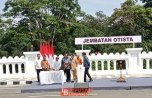 Ditandai Suara Serine, Jembatan Otista Diresmikan oleh Presiden Joko Widodo