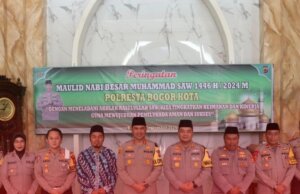 Polresta Bogor Kota Gelar Peringatan Maulid Nabi Muhammad SAW 1446 H di Masjid Dzikrullah