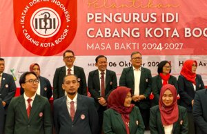 Dokter Rayendra Resmi Ikut Dilantik Jadi Pengurus IDI Cabang Kota Bogor