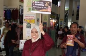 PPK Bogor Tengah Sosialisasikan Pilkada 2024 di Pasar Kebon Kembang