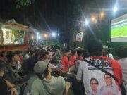 Semarak Nobar Relawan Rena-Teddy, Sosialisasi Program di Tengah Euforia Timnas