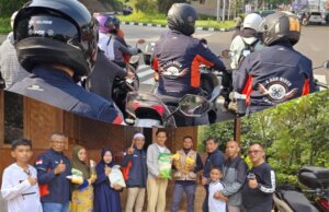 V BOR RIDER Community Gelar Touring dan Bakti Sosial di Pesantren Al-Fafa Leuwiliang