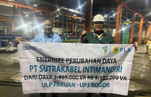 Energize Perubahan Daya PT Sutrakabel Intimandiri 5.190 kVA, PLN UP3 Bogor Dukung Pertumbuhan Industri di Indonesia