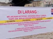 Satpol PP Kota Bogor Segel Lahan Kios di Jalan Merdeka, Ini Alasannya!