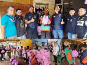 V-BOR Rider Community dan Badak Rider Community Salurkan Bantuan untuk Korban Bencana di Sukabumi