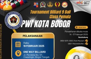 PWI Kota Bogor Siapkan Turnamen Billiar, Hadiah Jutaan Rupiah untuk Pemenang