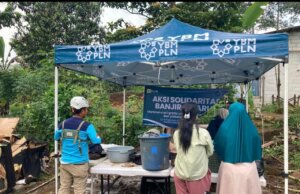 YBM PLN Hadirkan Penatu Gratis untuk Korban Banjir Kawasan Puncak Bogor
