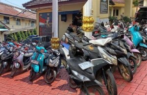 Polresta Bogor Kota Amankan Puluhan Sepeda Motor Hasil Tarikan Debt Collector