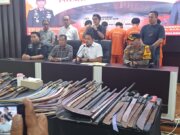 Tawuran di Kota Bogor Berhasil Ditekan: Polresta Amankan 32 Remaja dan Puluhan Senjata Tajam