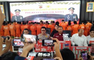 Polresta Bogor Bongkar 51 Kasus Narkoba, 56 Tersangka Diamankan