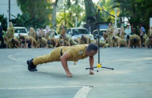 Teguran dan Refleksi dengan Push-up, Wakil Wali Kota Bogor Berikan Semangat kepada ASN