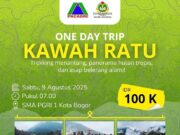 PACAGRI SMA PGRI 1 Bogor Gelar One Day Trip Kawah Ratu, Ajak Siswa Rasakan Petualangan Seru di Alam Terbuka