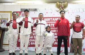 Wabup Bogor Jaro Ade Lepas Kontingen POPDA, Peparpeda, dan Special Olympics 2025