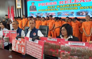 Polresta Bogor Kota Ungkap 28 Kasus Narkoba Sepanjang September, 33 Tersangka Dibekuk
