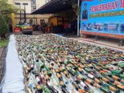 Polresta Bogor Kota Kembali Musnahkan Ribuan Botol Miras, Upaya Ciptakan Kota Bogor yang Aman dan Kondusif