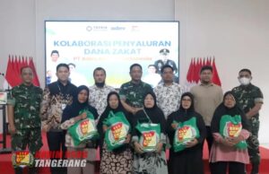 Adev Natural Indonesia bersama Kodim 0506 Tangerang dan Baitulmal Tazkia Salurkan Zakat di Wilayah Kota Tangerang