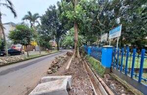 Perumda Tirta Pakuan dan Pelanggan Geram Kontraktor yang Membangun Saluran Drainase di Jalan Tirto Adhi Suryo Bekerja Serampangan