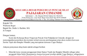 Perguruan Pencak Silat Pajajaran Cimande Tolak Rencana Pembangunan Jalan Alternatif di Kawasan Cagar Budaya