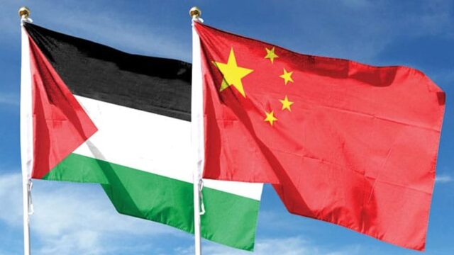 China-Palestine-Relations Ilustrasi Bendera China dan Palestina