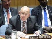 Rusia Kritik Keras Resolusi Gaza: Cacat Hukum Internasional dan Tidak Efektif Wakil Tetap Rusia untuk PBB, Vasily Nebenzia, berbicara dalam sidang Dewan Keamanan PBB di New York. (Foto: LiputanIslam.com/AFP)