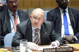 images (1) Wakil Tetap Rusia untuk PBB, Vasily Nebenzia, berbicara dalam sidang Dewan Keamanan PBB di New York. (Foto: LiputanIslam.com/AFP)