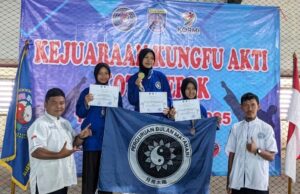 Enam Atlet Wushu SMA PGRI 1 Kota Bogor Sapu Bersih Medali di Kejuaraan Kungfu AKTI Depok 2025