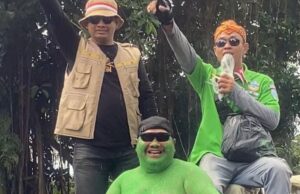 ‘Hulk’ Muncul di Tengah Ribuan Sopir Angkot Bogor, Aksi Teatrikal Warnai Demo Penolakan Kebijakan Transportasi