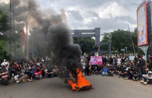 RMB Kembali Gelar Aksi di Tegar Beriman, Tolak Pokir Pengadaan Videotron Rp120 Miliar