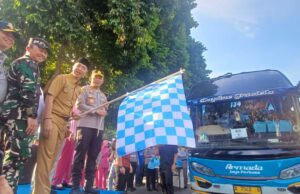 Wujudkan Mudik Aman, Polresta Bogor Kota Lepas Ratusan Pemudik dalam Program Mudik Gratis Idulfitri