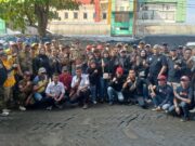 Bukan Demo, Puluhan Anggota Grib Jaya Serbu Pasar Anyar untuk Aksi Bebersih
