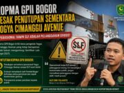 Operasional Tanpa SLF, Kopma GPII Bogor Minta Yogya Cimanggu Ditindak Tegas