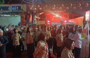 Sinergi Tanpa Lelah, Ratusan Anggota Pramuka Kwarcab Kota Bogor Perkuat Pengamanan Kirab Budaya Tatar Sunda